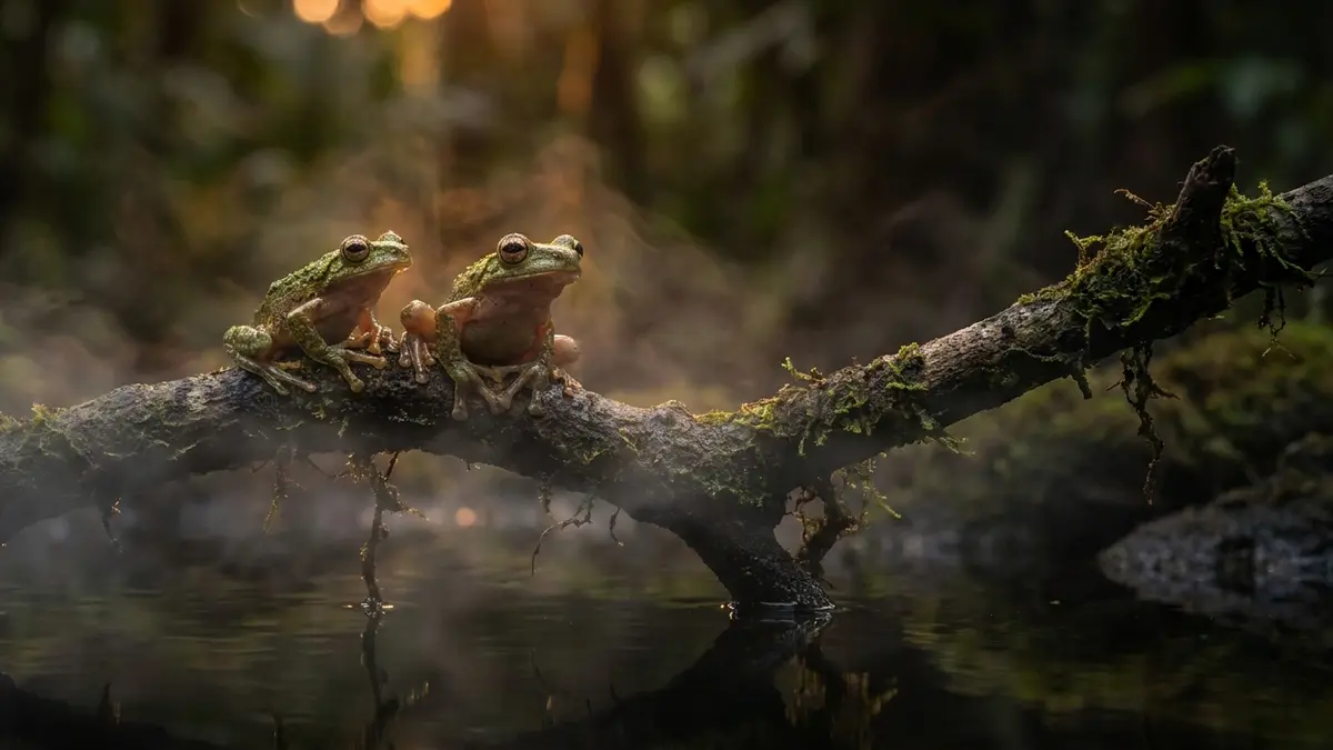 Cinematic photo of a amphibians