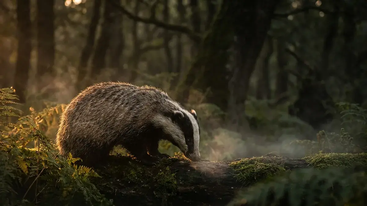 Cinematic photo of a badgers