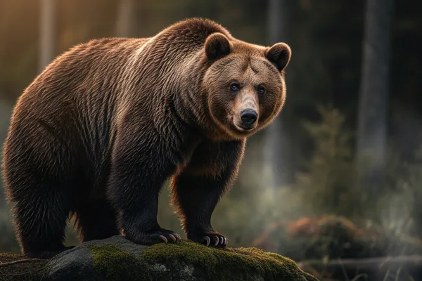 Cinematic photo of a bear