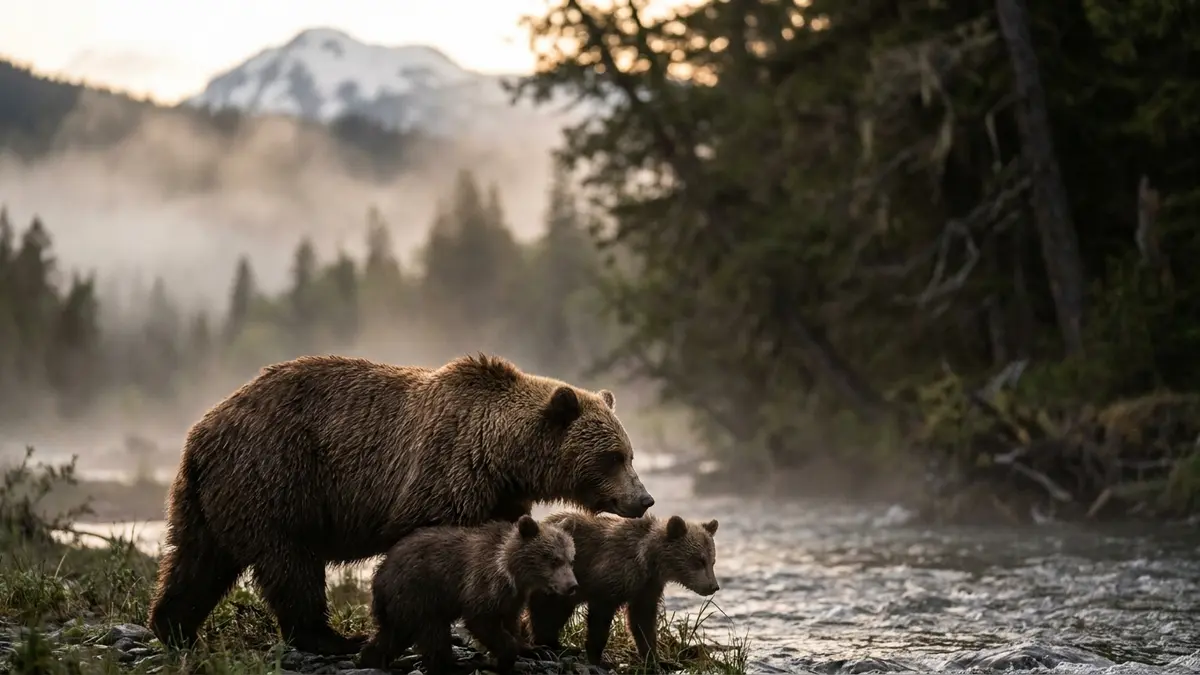 Cinematic photo of a bears