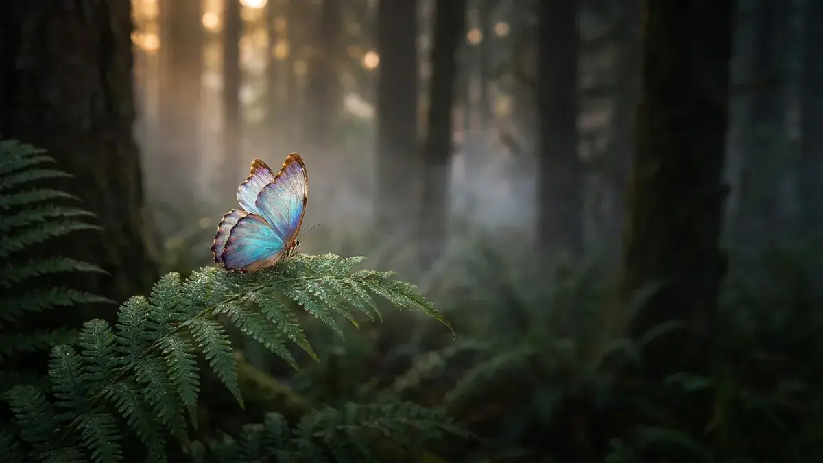 Cinematic photo of a butterfly