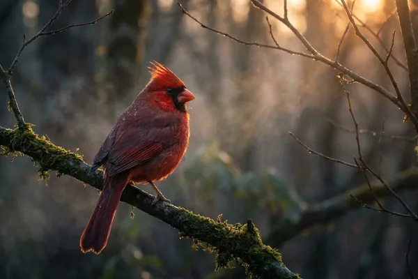 Cinematic photo of a cardinal