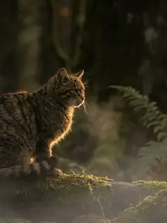 Cinematic photo of a cat