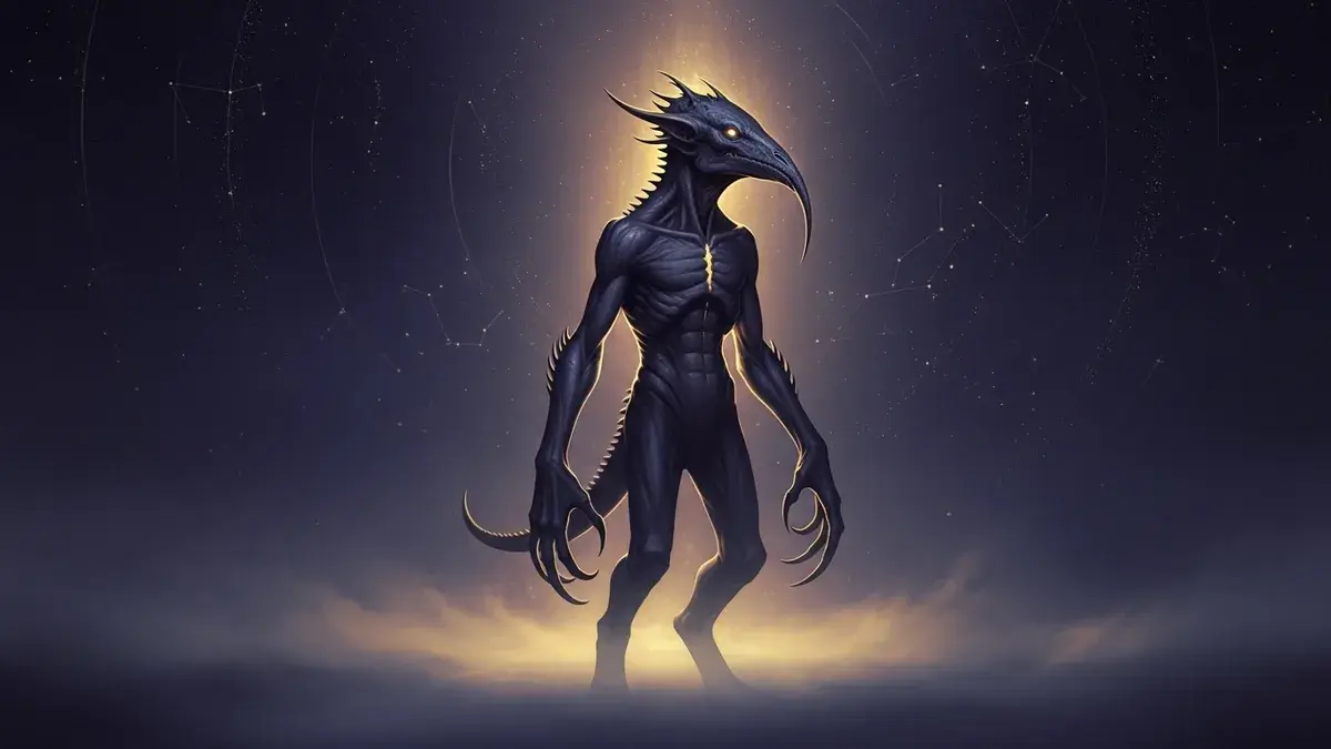 Illustration of chupacabra, a mythical creature