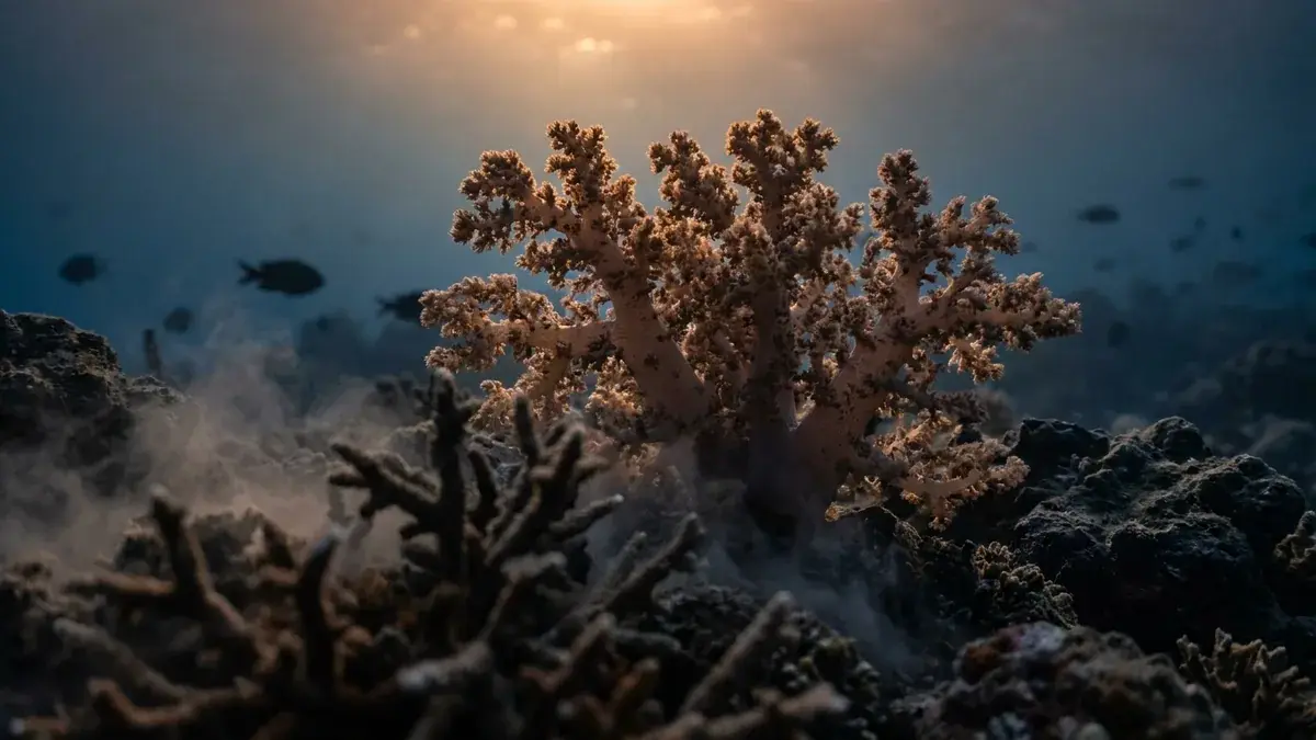 Cinematic photo of a coral