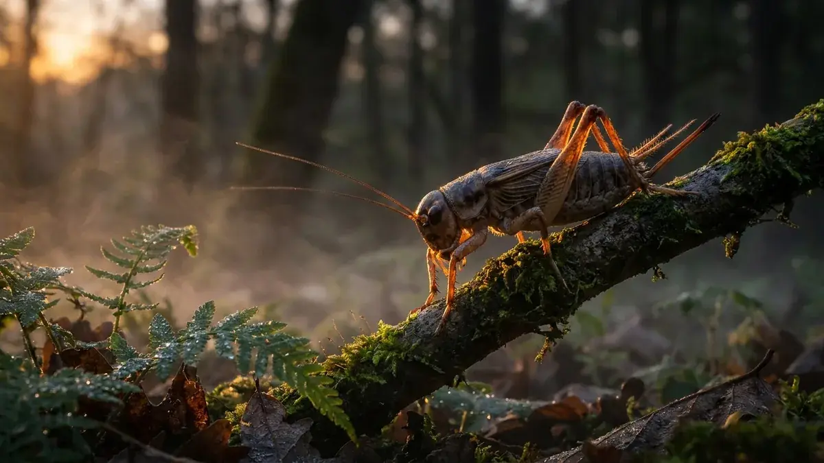 Cinematic photo of a cricket
