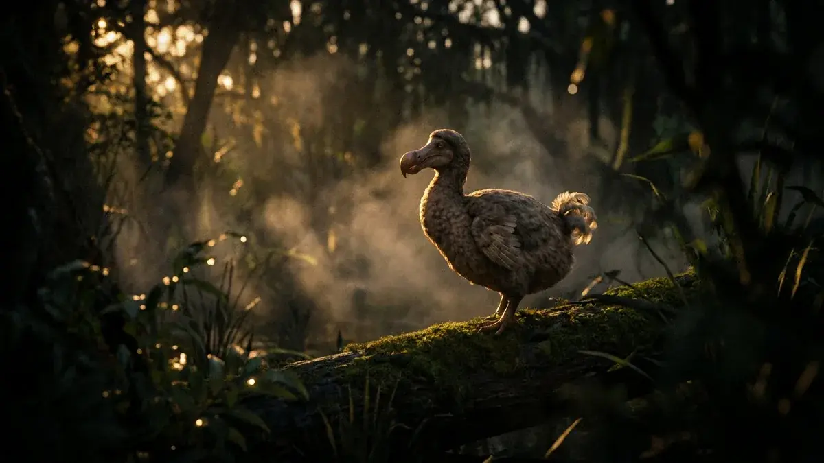 Cinematic photo of a dodo bird