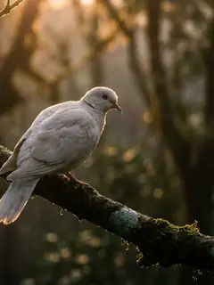 Cinematic photo of a dove