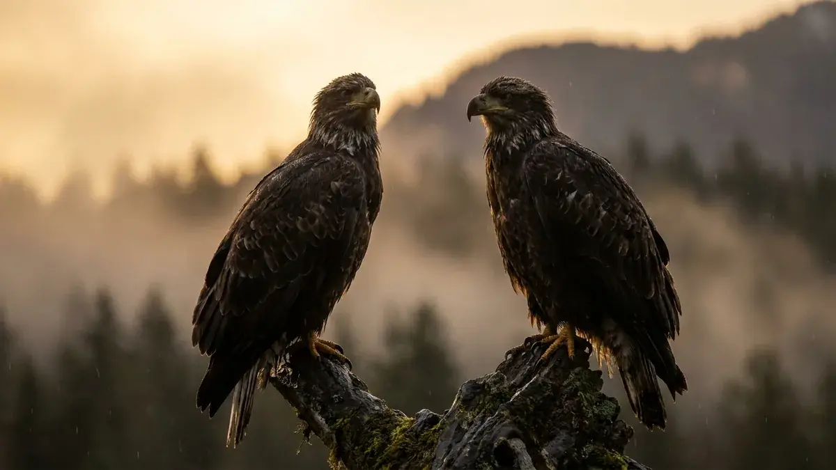 Cinematic photo of a eagle