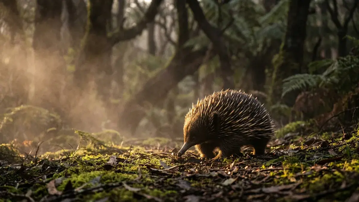 Cinematic photo of a echidna
