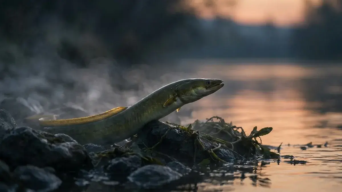 Cinematic photo of a eel