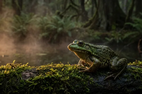 Cinematic photo of a frog