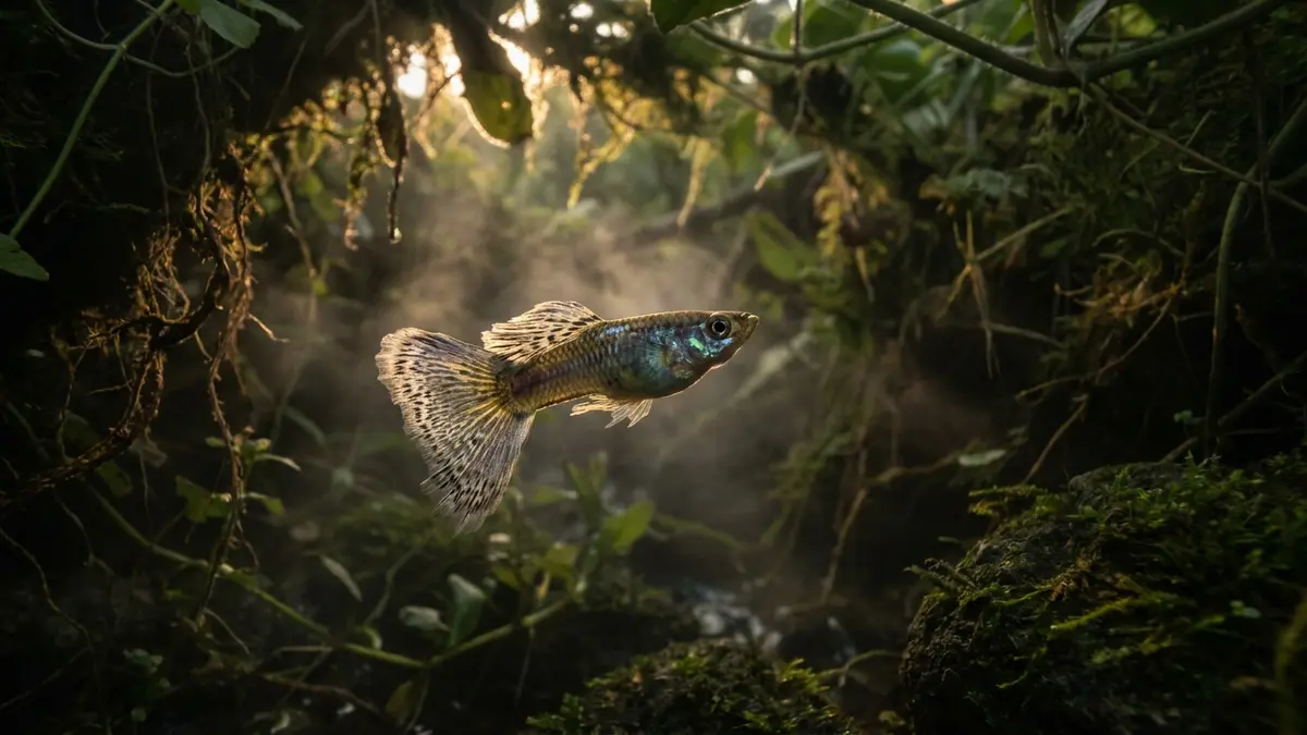 Cinematic photo of a guppy