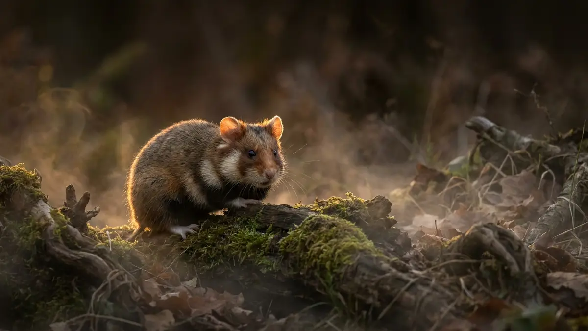 Cinematic photo of a hamster