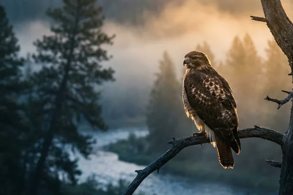 Cinematic photo of a hawk