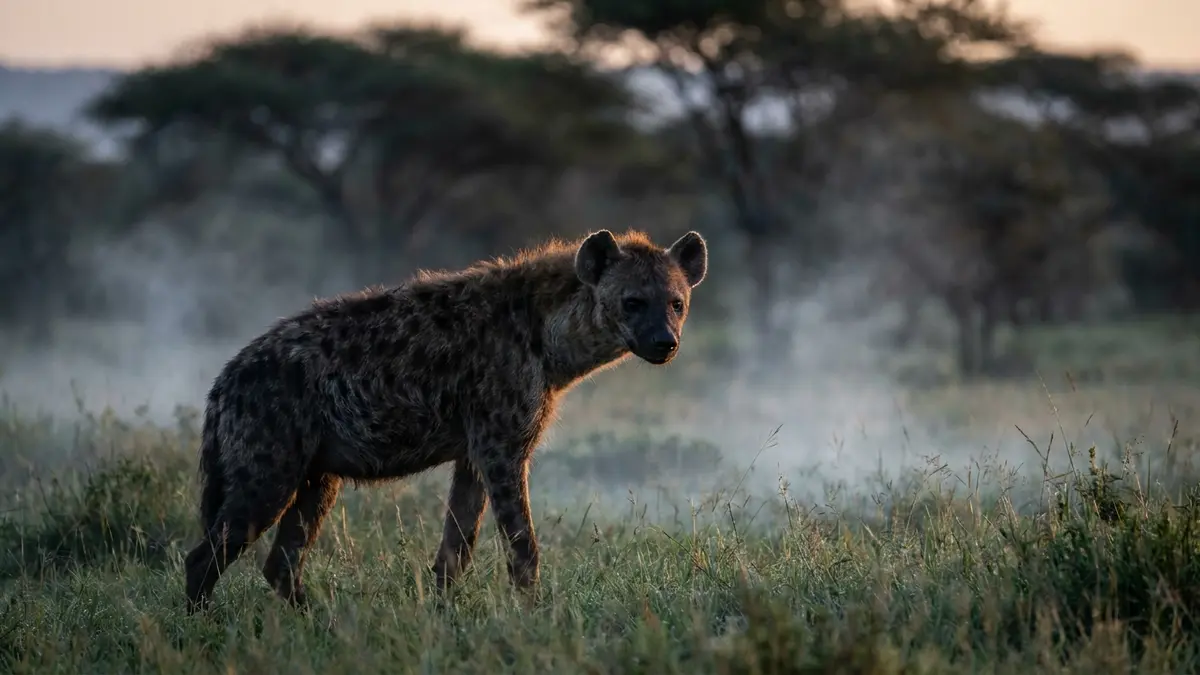 Cinematic photo of a hyena