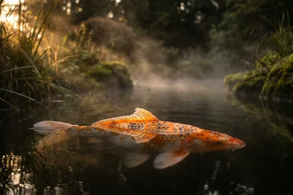 Cinematic photo of a koi