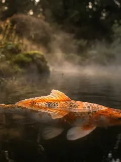 Cinematic photo of a koi