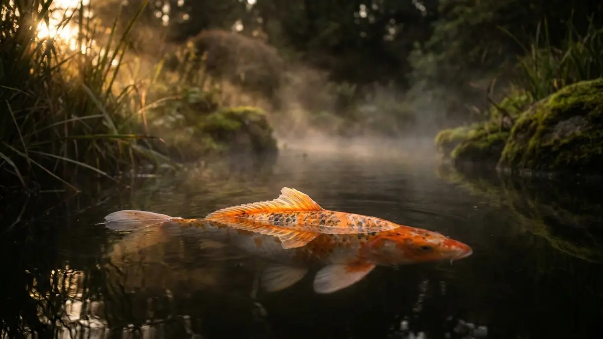 Cinematic photo of a koi