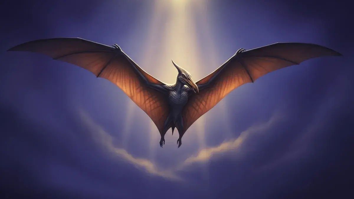 Illustration of kongamato, a mythical creature