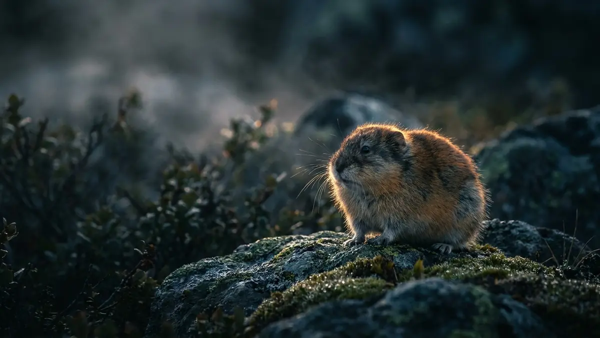 Cinematic photo of a lemming