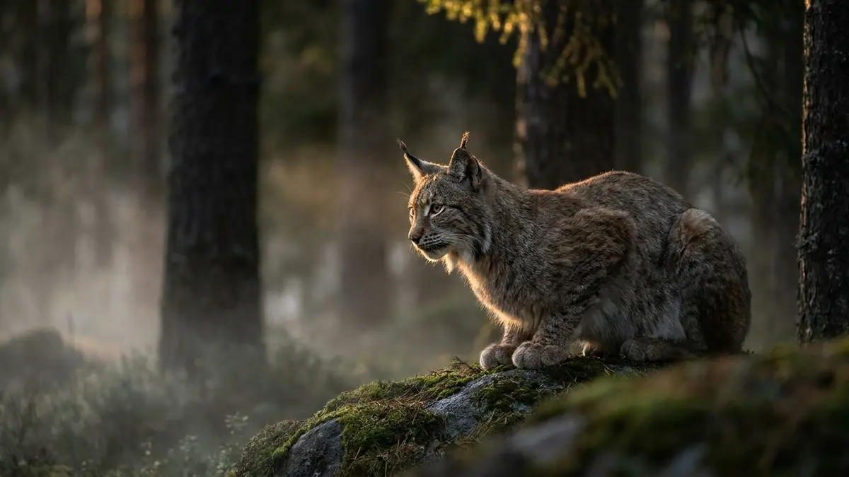 Cinematic photo of a lynx