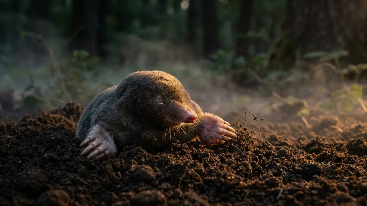 Cinematic photo of a mole