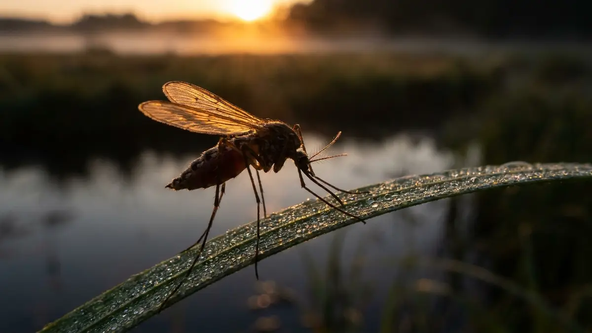 Cinematic photo of a mosquito