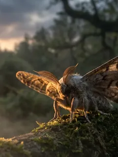 Cinematic photo of a moth