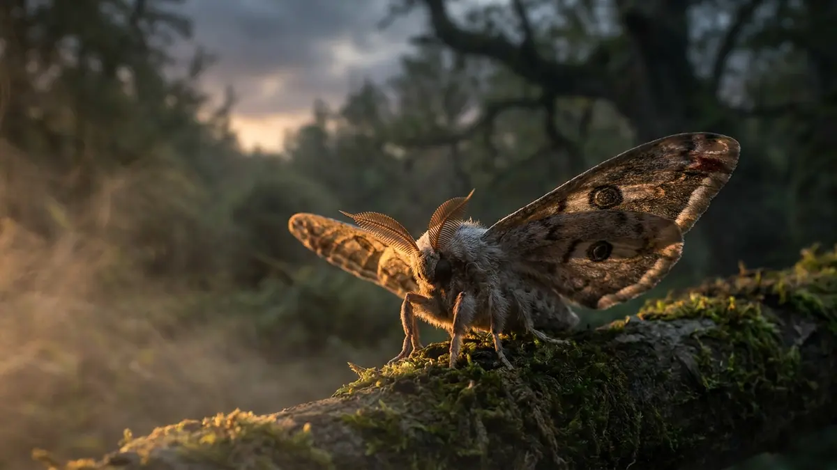 Cinematic photo of a moth