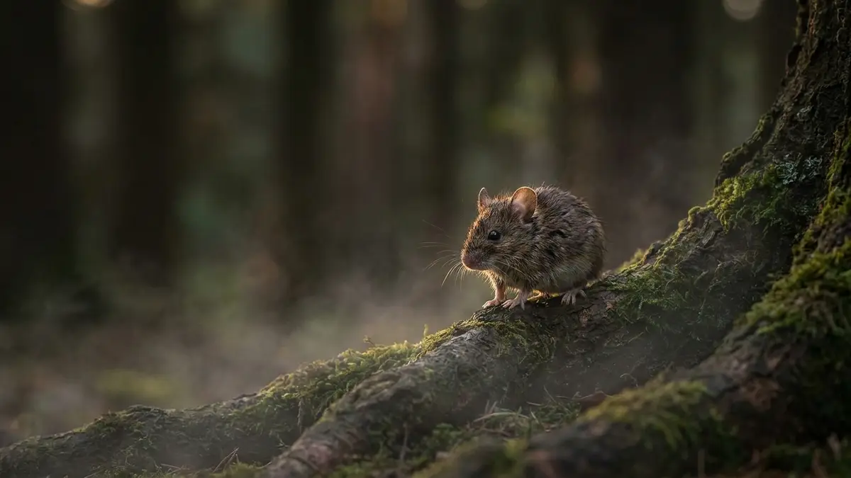 Cinematic photo of a mouse