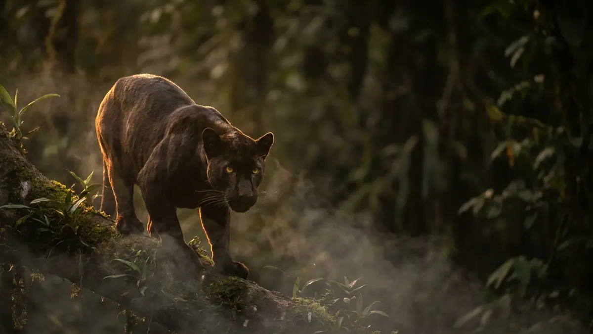 Cinematic photo of a panther