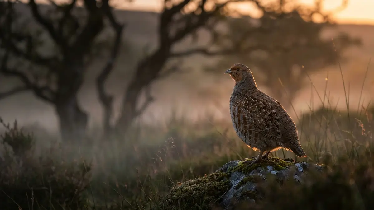 Cinematic photo of a partridge