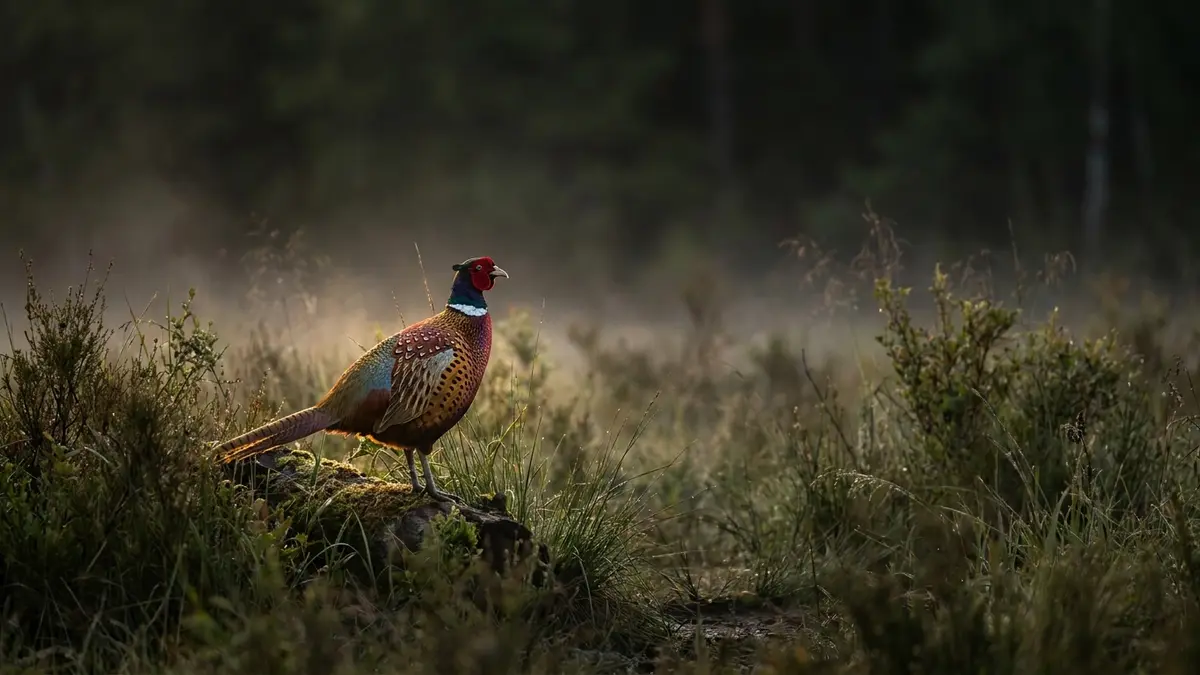 Cinematic photo of a pheasant