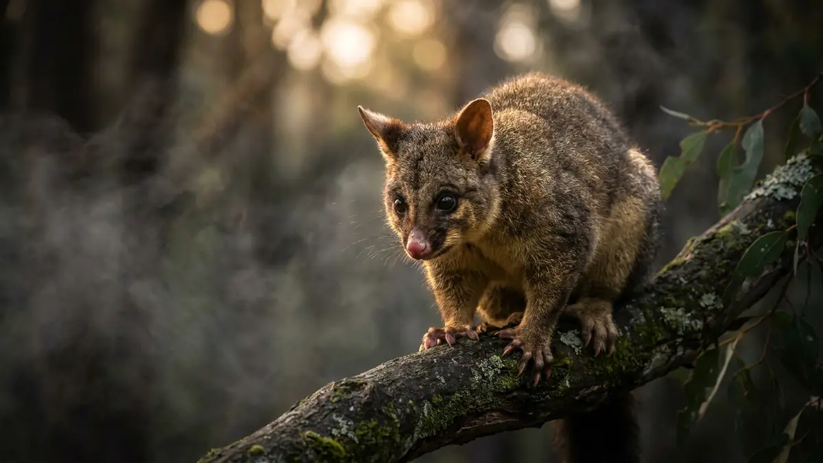 Cinematic photo of a possums
