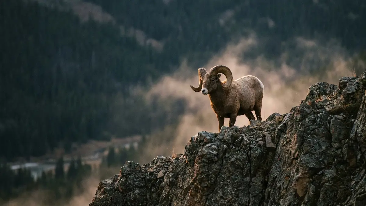 Cinematic photo of a ram