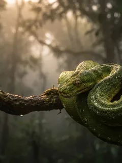 Cinematic photo of a snake