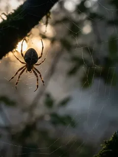 Cinematic photo of a spider