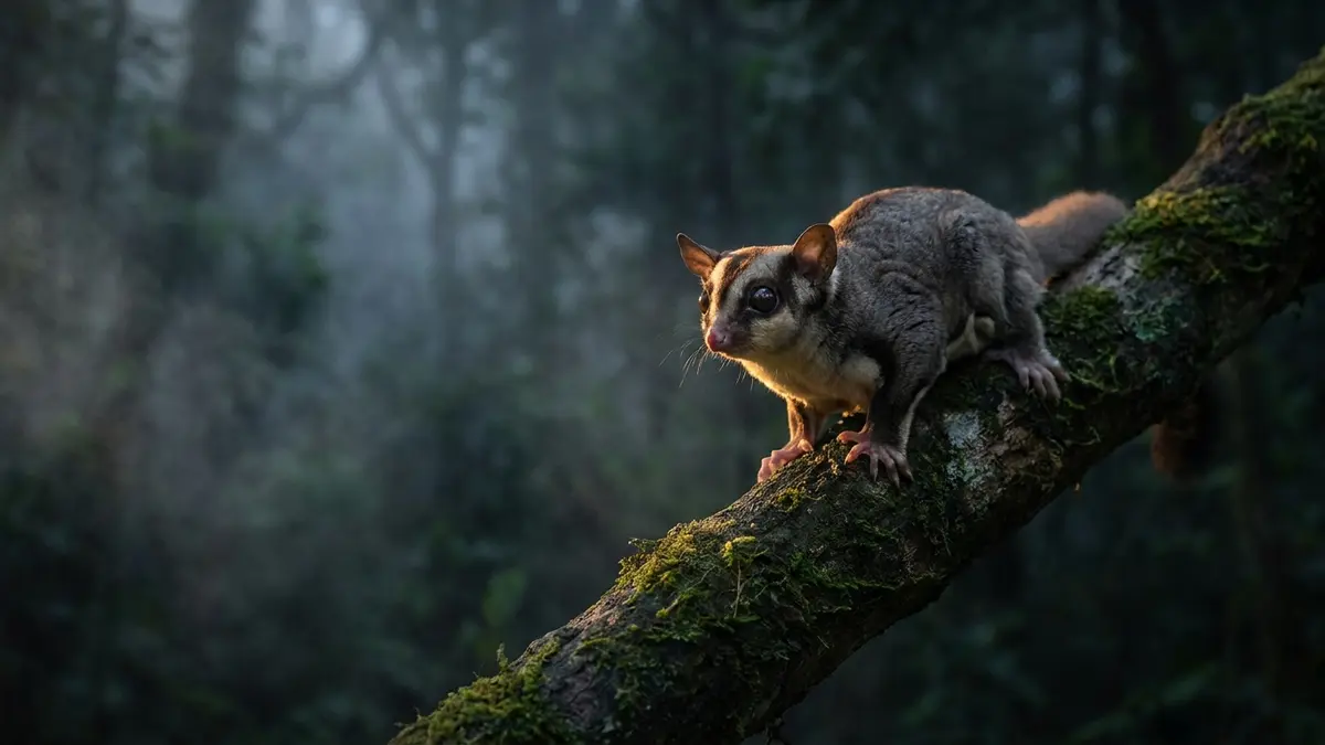 Cinematic photo of a sugar glider